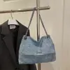 Bolsa de Tela Personalizada, Bolsa de Compras Casual para Estudiantes Universitarios, Nueva Bolsa de Hombro Cruzada de Cadena de Estilo Coreano de Gran Capacidad para Viajes