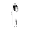 Cuchara Engrosada de Acero Inoxidable con Mango Largo, Cuchara Estilo Occidental, Cuchara Doméstica para Comer y Beber Sopa, Cuchara de Acero Inoxidable 304