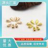 Material imitación antiguo punto verde cobre puro Colgante de capullo pequeño tridimensional borla colgante pequeño horquilla para ropa china accesorios para el cabello