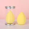 Esponja de Maquiagem Portátil com Balde, Uso Duplo para Aplicação Seca e Úmida, Macia e Amiga da Pele, Não Absorve Pó, Conjunto de Esponjas de Maquiagem