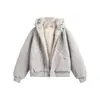 Chaqueta con capucha de cuello de piel cleanfit Zuo Shan Diao abrigo de algodón para hombre invierno engrosado cálido chaqueta corta de algodón estilo americano abrigo