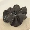 Goma para el pelo de punto con lentejuelas estilo coreano para mujer, Goma para el pelo simple de alta gama, Banda elegante para coleta