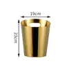 Nuevo Cubo de Champagne Elegante Cubo de Hielo de Acero Inoxidable Cubo Grande Comercial para Enfriar Vino Bar Ktv Cubo de Hielo para Vino