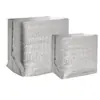 Bolsa de aislamiento de papel de aluminio tridimensional desechable para mariscos, pizza, comida, barbacoa, empaque, bolsa fría para llevar con aislamiento térmico