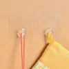 Gancho Transparente Sem Marcas, Gancho Adesivo de Plástico, Gancho em Forma de Chifre, Gancho de Chifre Sem Furar, Gancho Adesivo Sem Pregos para Banheiro Cozinha