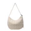 Bolso bandolera nuevo de rombos para mujer, gran capacidad, bolsa de tela para clase de estudiante, bolsa de tela de nailon para el trabajo, bolso de hombro simple Rui camp