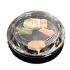 Fabricante Mayorista Bandeja de Plástico Cuadrada Transparente Caja Desechable para Sushi Caja de Empaque tipo Blíster Exportación Japonesa