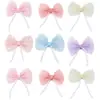 Rede dourada com bolinhas, corrente de pérolas, laço, dream bubble yarn, acessórios para presilha de cabelo, acessórios para roupas e bolsas