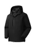 90 Chaqueta de plumón Desmontable Estándar Nuevo para Hombres y Mujeres, Chaqueta con Capucha, Chaqueta de plumón Caliente, Chaqueta de Trabajo a Prueba de Tres