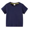 2026 Ropa Infantil Nueva Transfronteriza Estilo Coreano Camiseta de Verano de Manga Corta para Niños y Niñas Bebé Camiseta de Manga Media Top Algodón