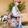 Estilo étnico lona saco grande de lado único jacquard bordado elefante bolsa bolsa de ombro versátil animal padrão bolsa das mulheres