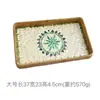 Bandeja Rectangular de Concha de Ratán Vietnamita para Frutas, Bandeja para Sala de Estar, Comedor, Cesta Organizadora de Almacenamiento de Lujo Ligero