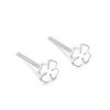 S999 Sterling Brincos de Prata Simples Feminino Mini Brincos Love Butterfly Mori Ear Stick Anti-bloqueio Brincos de Prata