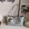 2026 Nuevo Bolso de Mano Tejido Retro de Gran Capacidad Bolso de Hombro Bolso Tote de Moda de Gama Alta