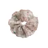 Estilo Coreano Primavera y Verano Suave Giratorio Talla Grande Estilo Chino Estampado Anillo para el Cabello de Intestino Grueso Encaje Tiara para Mujer Cuerda para el Cabello Dulce de Moda