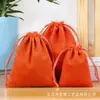 Fornecido Diretamente pelo Fabricante, Sacos de Veludo para Embalagem de Joias, Bolsas com Cordão, Sacos para Armazenamento de Pulseiras e Contas de Oração com Impressão de Logo