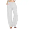 Ropa de mujer transfronteriza 2024 nueva europea y americana Amazon eBay Europa y América talla grande suelta algodón y lino pantalones casuales mujeres