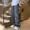 Pantalones cargo de paracaídas ligeros de secado rápido para hombre, elegantes y geniales, pantalones holgados de pierna recta ancha para hombre