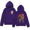 Sudadera con capucha estampada con diseño de marca de moda y elemento japonés es simple y versátil