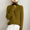 Camiseta base de punto acanalado de cuello alto estilo nuevo 2026 para un look casual