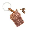 DropshippingMadera de Durazno Tian Guan Ci Fu Madera de Durazno Protegiendo la Riqueza Llavero Colgante para Llaves de Coche de Hombre y Mujer Pequeño Regalo