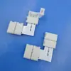 Conector adaptador de hebilla sin soldadura para tira de luz LED RGB5050 tipo L junta de esquina sin soldadura 4P10MM trabajador
