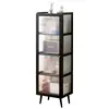 Estantería de pie multicapa para sala de estar, dormitorio, estudio, almacenamiento de artículos varios, gabinete de almacenamiento ensamblado