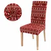 Fundas de media silla más vendidas transfronterizas, temática navideña, con estampados digitales, diseños de dibujos animados lindos y material elástico para decoración festiva