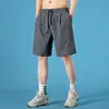 Comercio Exterior Transfronterizo Pantalones Cortos de Verano para Hombre Estilo Nuevo Talla Grande Casual Sueltos Versátiles Pantalones Deportivos Seda Helada Secado Rápido Cinco Puntos