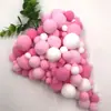 Pompones de Color Degradado de Alta Elasticidad, Bolas de Felpa de Tamaños Mixtos para Manualidades de Bricolaje para Niños, Educación Temprana, Personalizable por el Fabricante