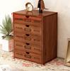 Caja de Madera Maciza Elevada Tipo Cajón para Suministros de Oficina Retro de Escritorio Estante de Almacenamiento Multicapa