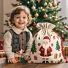 Paquete Decorativo Navideño Transfronterizo Bolsillo Regalo Bolsa de Empaque de Gran Capacidad Nochebuena Bolsa de Regalo Navideño