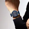 Recompensa en stock al por mayor reloj para hombre multifuncional tres ojos calendario para hombre luminoso cronógrafo transfronterizo en vivo reloj impermeable