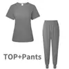 Temu Aliexpress Hospital Odontológico Europeu e Americano Sala de Operações Roupa de Lavar Mãos Fato Uniforme de Médico Enfermeiro Roupa de Trabalho para Salão de Beleza