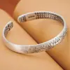 Pulseira de prata de lei S999 estilo mãe e casco de cavalo Lótus pulseira de prata pura presente de Dia das Mães
