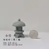 Lighthouse de Piedra Creativo Japonés para Escritorio Estilo Zen Linterna Falsa de Piedra Torre Hueca Mesa de Arena Bonsái Acuario Paisaje Micro