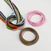 Cordón de cera coreano de 3.0 mm, cuerda de cera de poliéster con patrón de serpiente multicolor, material de tejido hecho a mano para pulseras y collares, resistente al desgaste