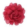 Flor de tela de hilo de nieve de 10 cm con borde quemado flor de cielo estrellado hilo rosa flor de peonía borde tostado Corsage DIY Gargantilla Ropa Zapatos y Sombreros
