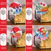 Día Nacional Ventilador Pintado a Mano para Niños Materiales DIY Ventilador de Palacio en Blanco Dibujo Libre Actividad Padres e Hijos de Jardín de Infantes Ventilador Redondo