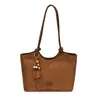 Yue Zi 2026 Outono Inicial Nova Moda Versátil Casual Simples Bolsa de Ombro Único Grande Capacidade para o Dia a Dia Bolsa Tote Retrô
