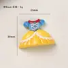 Acessórios de resina DIY de desenho animado princesa de contos de fadas cola cremosa presilhas de cabelo capa de celular pingentes para sapatos chaveiros pingentes