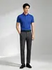 Camisa polo ligera y transpirable de verano con cuello de rayas en contraste, ropa de trabajo corporativa para negocios, uniforme de grupo para team building