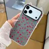 Pantalla Completa Flores Rosas Adecuado para iPhone 18 Pro Max Funda para Teléfono Orejas de Gato Funda de Gel Anti-Caídas Apple 16