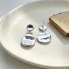 Pendientes Retro de Múltiples Estilos con Toque de Alta Gama Textura Exagerada Colgante Geométrico de Corazón Adornos de Oreja de Aleación Venta al por Mayor