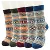 Calcetines de tubo medio estilo étnico retro para hombre, de otoño e invierno, de Amazon, gruesos, de lana, cálidos para invierno.