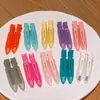 Pinzas para el pelo estrechas sin costuras de colores macarrón a la moda estilo coreano para peinado de maquillaje, pinzas para el pelo versátiles y elegantes