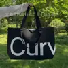 El Primer Bolso Tejido Transfronterizo Nuevo, Bolso Tejido con Letras Resistente al Desgaste, Bolso de Mujer de Gran Capacidad, Bolso Cruzado de Color Sólido de un Solo Hombro