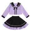 Conjunto de Saia Estilo Preppy para Meninas, Nova Moda Outono, Roupas Casuais para Crianças Maiores, Conjunto de Saia Duas Peças para Meninas