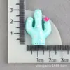 Pegamento Cremoso Cactus Miniatura Planta Suculenta Enmacetada Accesorios de Resina Tocado Accesorios para el Cabello Material para Funda de Teléfono Móvil DIY