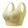 Confortável Sem Costura Seda de Gelo Costas Bonitas Roupa Íntima Push-Up Peito Pequeno Colete Esportivo Sutiã Camisola Sutiã Integrado Corrida À Prova de Choque